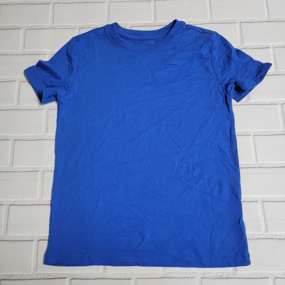 Cat & Jack Short Sleeve T-Shirt Blue Boy's Size Small (6/7) - Picture 1 of 6